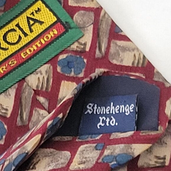 J. Garcia Men's Tie Collectors Edition 100% Silk Stonehenge Ltd. Hand Sewn USA - Picture 4 of 5